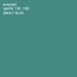 #448A80 - Smalt Blue Color Image